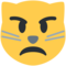 Pouting Cat Face emoji on Twitter